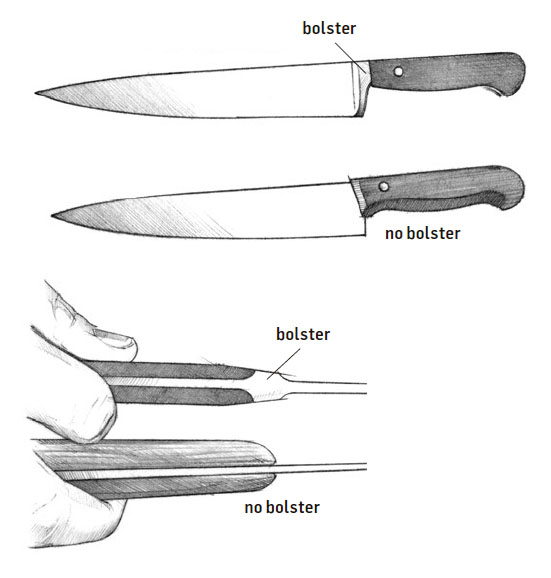 A knife with