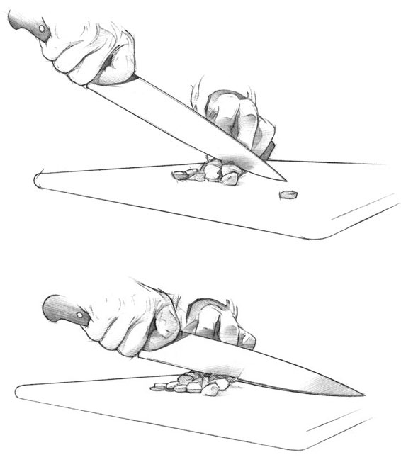 Slicing carrots